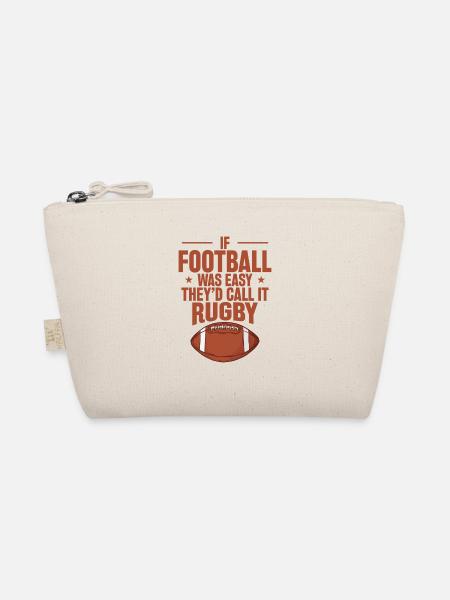 If Football was Easy they'd call it Rugby - Bio-Täschchen - Natur - Vorne