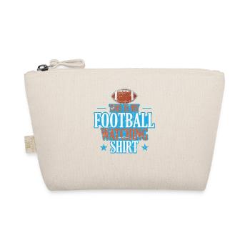 This is my Football watching Design USA - Organic Pouch - nature - Front