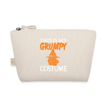 This Is My Grumpy Costume Funny Retro Halloween - Organic Pouch - nature - Front