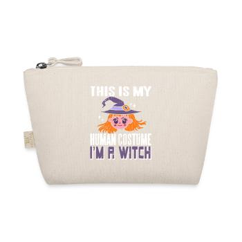 This Is My Human Costume I'm A Witch Halloween - Organic Pouch - nature - Front