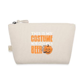 My Costume Now Give Me Beer Funny Halloween - Organic Pouch - nature - Front