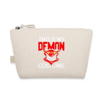 This Is My Demon Costume Funny Retro Halloween - Bio-Täschchen - Natur - Vorne