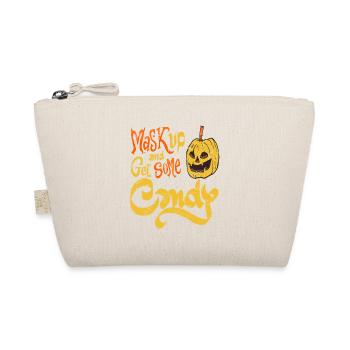 Mask Up & Get Some Candy Retro Halloween Pumpkin - Bio-Täschchen - Natur - Vorne