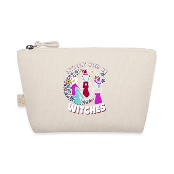 Chillin' With My Witches Retro Halloween Designs - Bio-Täschchen - Natur - Vorne