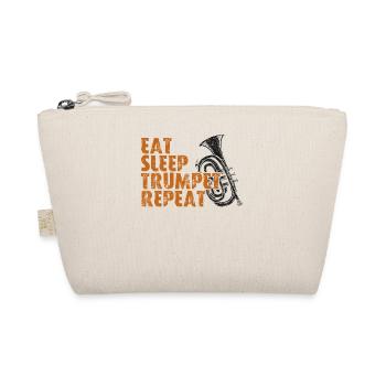 Trumpet Player Vintage Retro Eat - Bio-Täschchen - Natur - Vorne