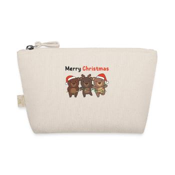 Ours Noël Animaux Ours Joyeux Noël - Trousse biologique - nature - Devant