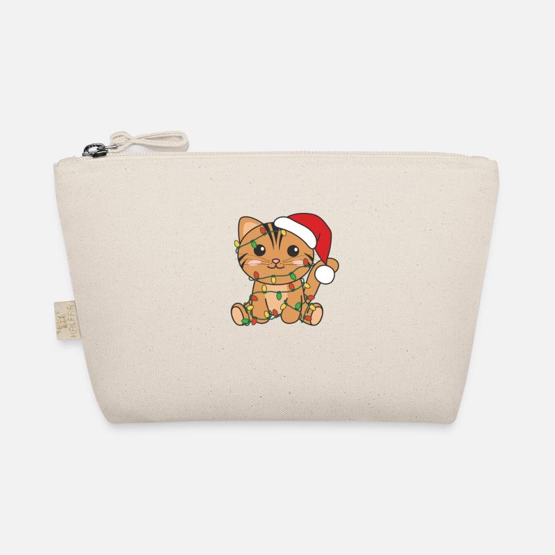Chat Noël Hiver Animaux Chats Trousse biologique