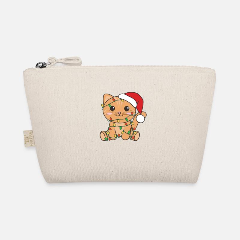 Chat Noël Hiver Animaux Chats Trousse biologique
