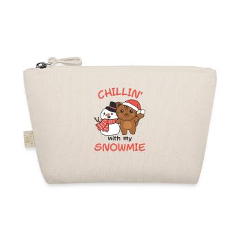 Chat chillin avec mon bonhomme de neige - Trousse biologique - nature - Devant