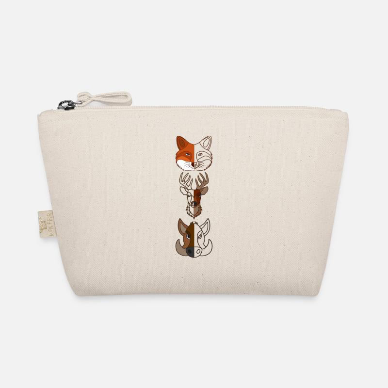 Fox Deer Wild Boar Forest Animal Design Trousse biologique