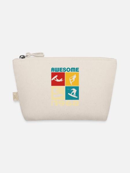 Awesome since 1968. Wakeboard Lifestyle - Bio-Täschchen - Natur - Vorne