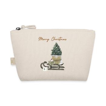 Merry Christmas - Bio-Täschchen - Natur - Vorne