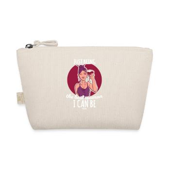 Weinschorle Frau cooler Spruch - Bio-Täschchen - Natur - Vorne