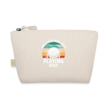 Juste un garçon qui aime jouer au golf Retro Golfer - Trousse biologique - nature - Devant