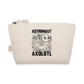 Axolotl Funny Astronaut Axolotl - Organic Pouch - nature - Front