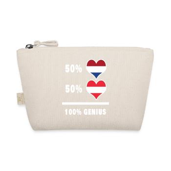 Österreich und Niederlande genial / Geschenk - Bio-Täschchen - Natur - Vorne