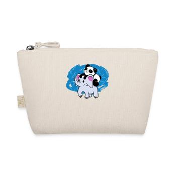 Panda and Elephant’s Adorable Friendship - Organic Pouch - nature - Front