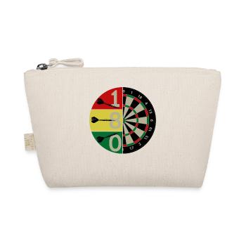 180 dartboard darts tshirt - Organic Pouch - nature - Front