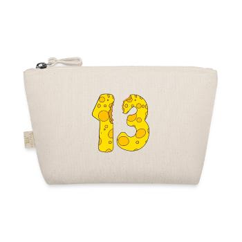 13 years old cheese - 13th birthday gift - Organic Pouch - nature - Front