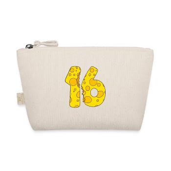 16 Jahre alt Käse - 16. Geburtstag Geschenk - Bio-Täschchen - Natur - Vorne
