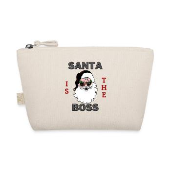 Santa is the Boss - Bio-Täschchen - Natur - Vorne