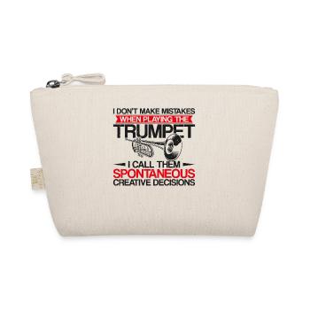 Trumpet Player Vintage I Don't - Bio-Täschchen - Natur - Vorne