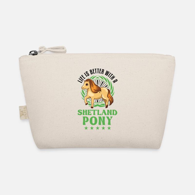 La vie est meilleure avec un Shetland Pony Shetty Trousse biologique