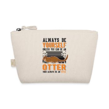 Otter Gift Otter Sea Otter - Organic Pouch - nature - Front