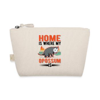 Home is where my Opossum is Possum Beutelratte - Bio-Täschchen - Natur - Vorne