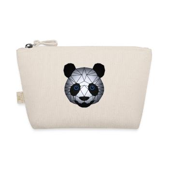 Panda animal motif animal face panda bear motif - Organic Pouch - nature - Front