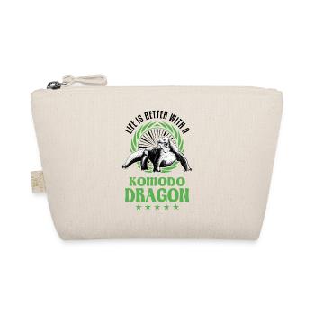 Life is better with a Komodo Dragon Komodowaran - Organic Pouch - nature - Front