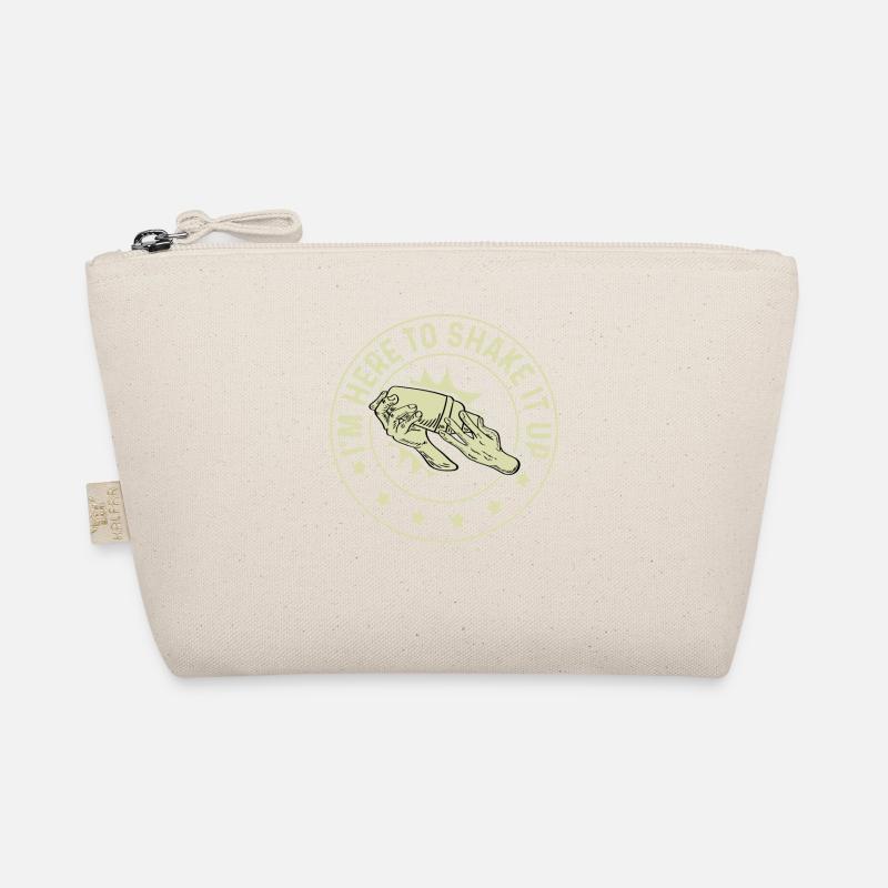 Here to shake bartender and bartender gift Organic Pouch