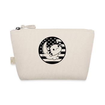 Kawaii Axolotl Americann Flag Axolotl US Flag Axol - Organic Pouch - nature - Front