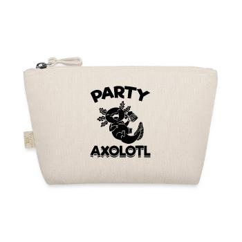 Party Axolotl - Organic Pouch - nature - Front