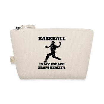 Baseball Geschenk Baseballspiel Baseballliebhaber - Bio-Täschchen - Natur - Vorne