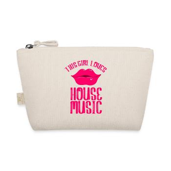 House Musik Girl - Bio-Täschchen - Natur - Vorne