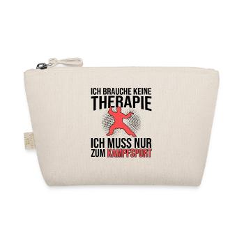 Kampfsport Therapie Spruch - Bio-Täschchen - Natur - Vorne
