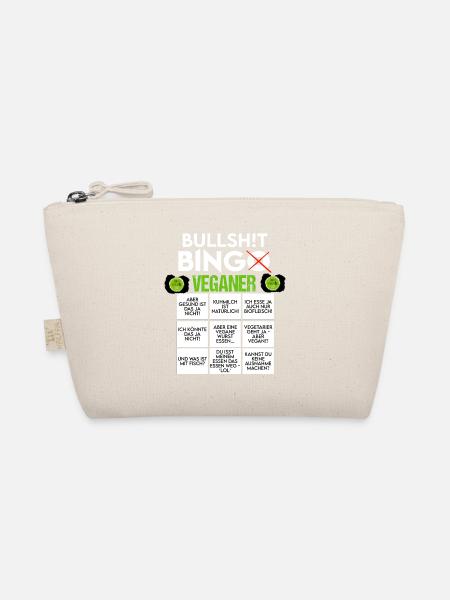 BINGO BULLSHIT VEGANER VEGAN - Bio-Täschchen - Natur