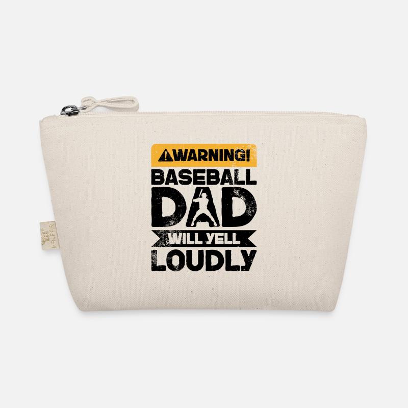 Warnung Wird Schreien - Baseballvater Bio-Täschchen