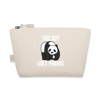 Boy Likes Panda Bears Australia Wilderness Nature - Organic Pouch - nature - Front