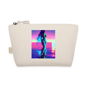 Mermaid Portrait 80s Retro - Organic Pouch - nature - Front
