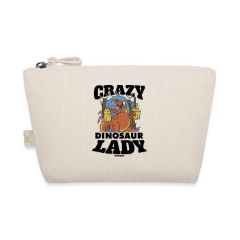 Crazy Dinosaur Lady - Bio-Täschchen - Natur - Vorne