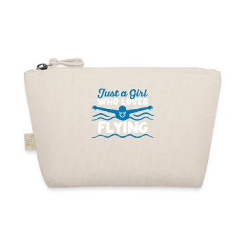 Juste une fille qui aime voler natation drôle nager - Trousse biologique - nature - Devant