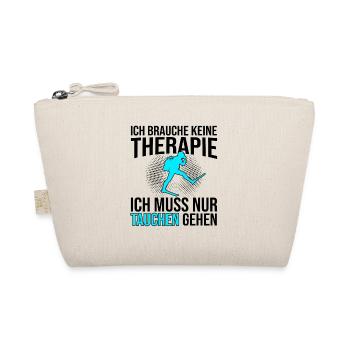 Tauchen Therapie Spruch - Bio-Täschchen - Natur - Vorne