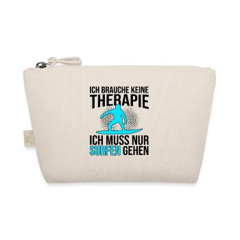 Surfen Therapie Spruch - Bio-Täschchen - Natur - Vorne