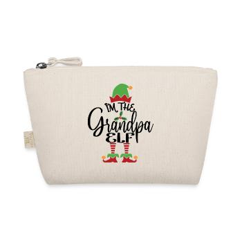 Opa Elf Niedliches lustiges passendes Weihnachtskostüm - Bio-Täschchen - Natur - Vorne