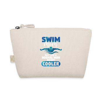 Swim Mom Lustig Schwimmen Mum Schwimmer Muttertag - Bio-Täschchen - Natur - Vorne