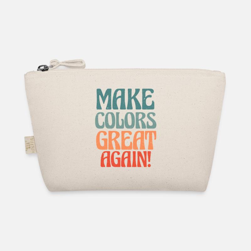 Make Colors Great Again Bunte Welt Hippie Farben Bio-Täschchen