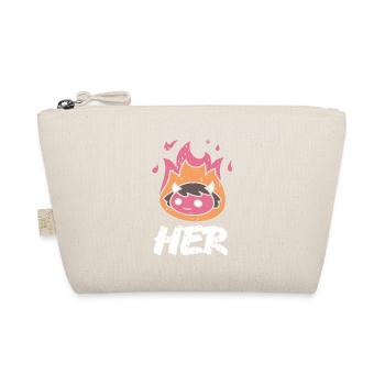 HER Cute Retro Burning Halloween Demon For Her - Bio-Täschchen - Natur - Vorne