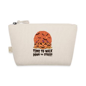 Retro Vintage Halloween Scary Lantern Horror - Organic Pouch - nature - Front